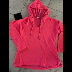 Lilly Pulitzer pink hooded sweatshirt